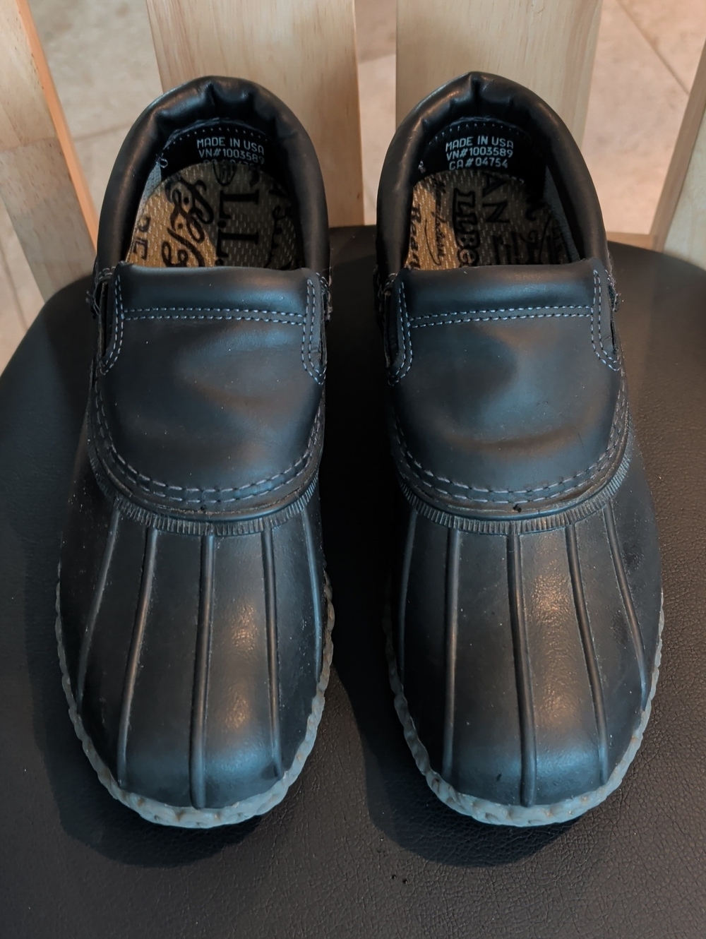 LL Bean "Bean Boots" Rubber Slip-On Moc Men's Size 9 EUC